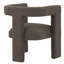 Chaise d'appoint contemporaine rembourrée 1pc Boucle