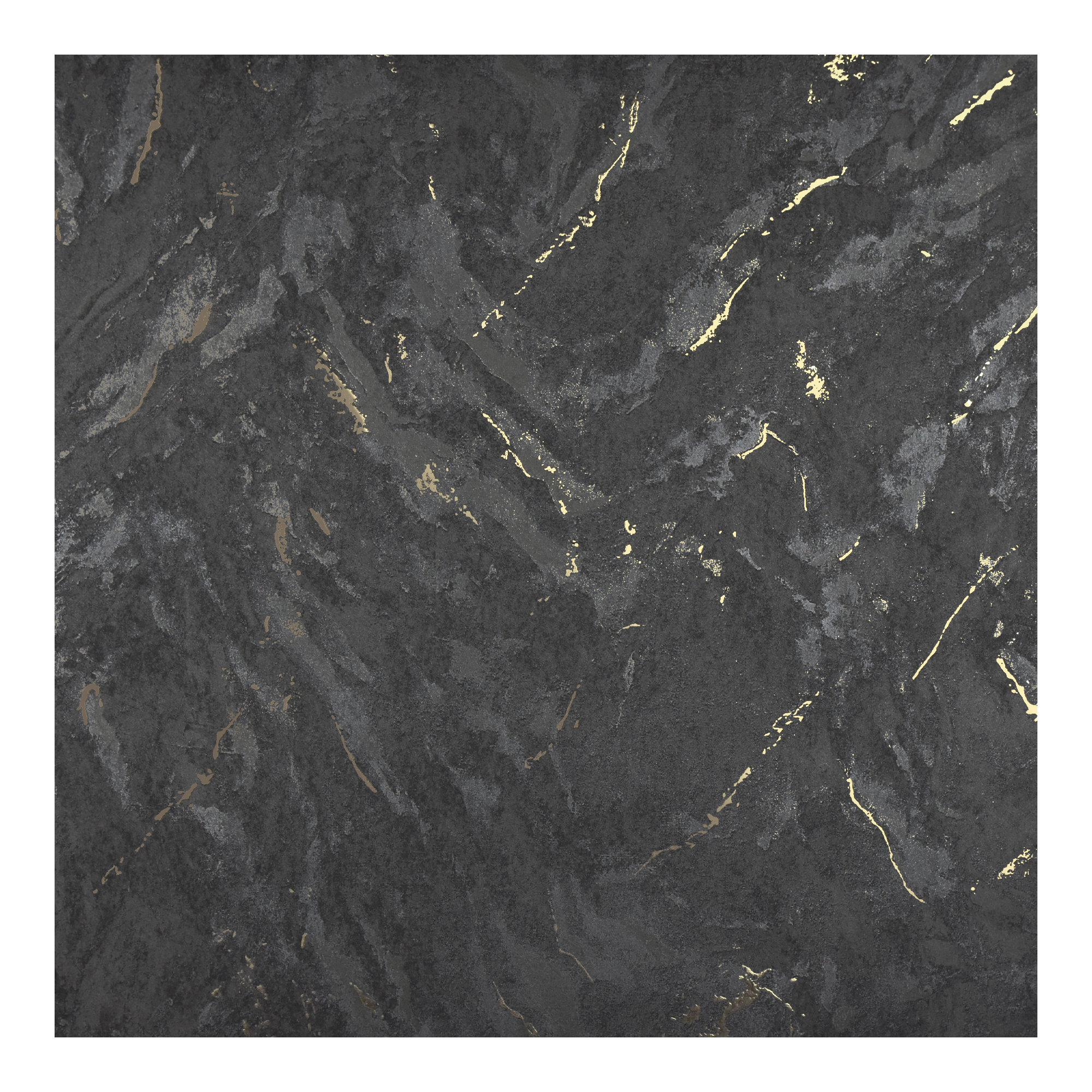 Aruba Marble Wallpaper, Black