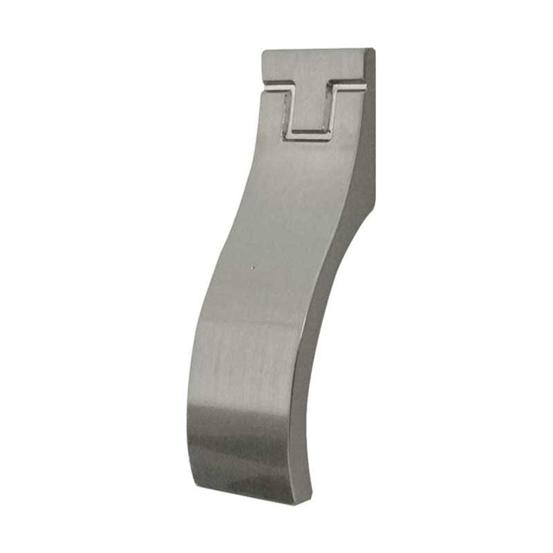 Loveridge 70mm Length Rectangle Knob, Brushed Nickel