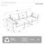Canapé modulaire rembourré 3 pièces 3 pièces-210945352-210945359
