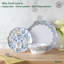 Service de vaisselle en mélamine 12 pièces intérieur / extérieur Azure, service pour 4