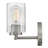 2-Light Bath Vanity Fixture with Clear Ribbed Glass-364284285