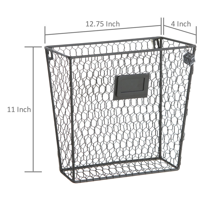 Mcelrath Metal Wall Organizer with Wall Baskets