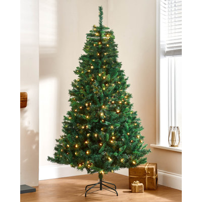 7' H Lighted Artificial Christmas Tree