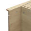 Armoire de cuisine autoportante de 63 pouces de large avec 4 portes et une tablette à micro-ondes pour un rangement efficace et une conception moderne