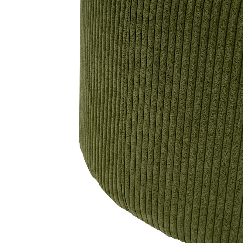Velours côtelé velours côtelé, ton olive, style rond avec élégance moderne, P 30,27 po, idéal pour les décors minimalistes, idéal