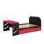Lit de jour double en bois avec couchette, bureau et port USB-520792034