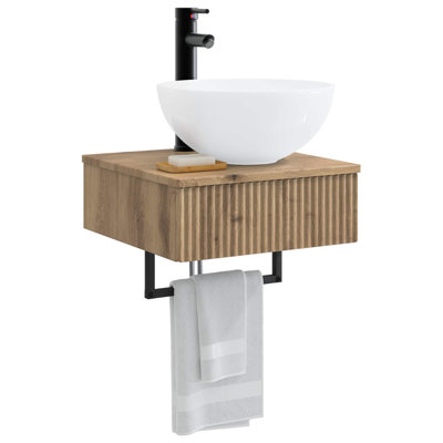Single Bathroom Vanity with Ceramic Basin