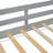 Twin Low Loft House Bed With Slide,  Ladder, Safety Guardrails, House Roof Frame,Grey-1979090432