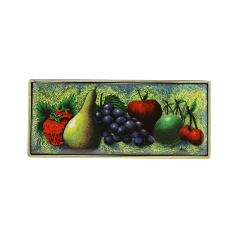 Poignée fruits 3 po nickel satiné, 1