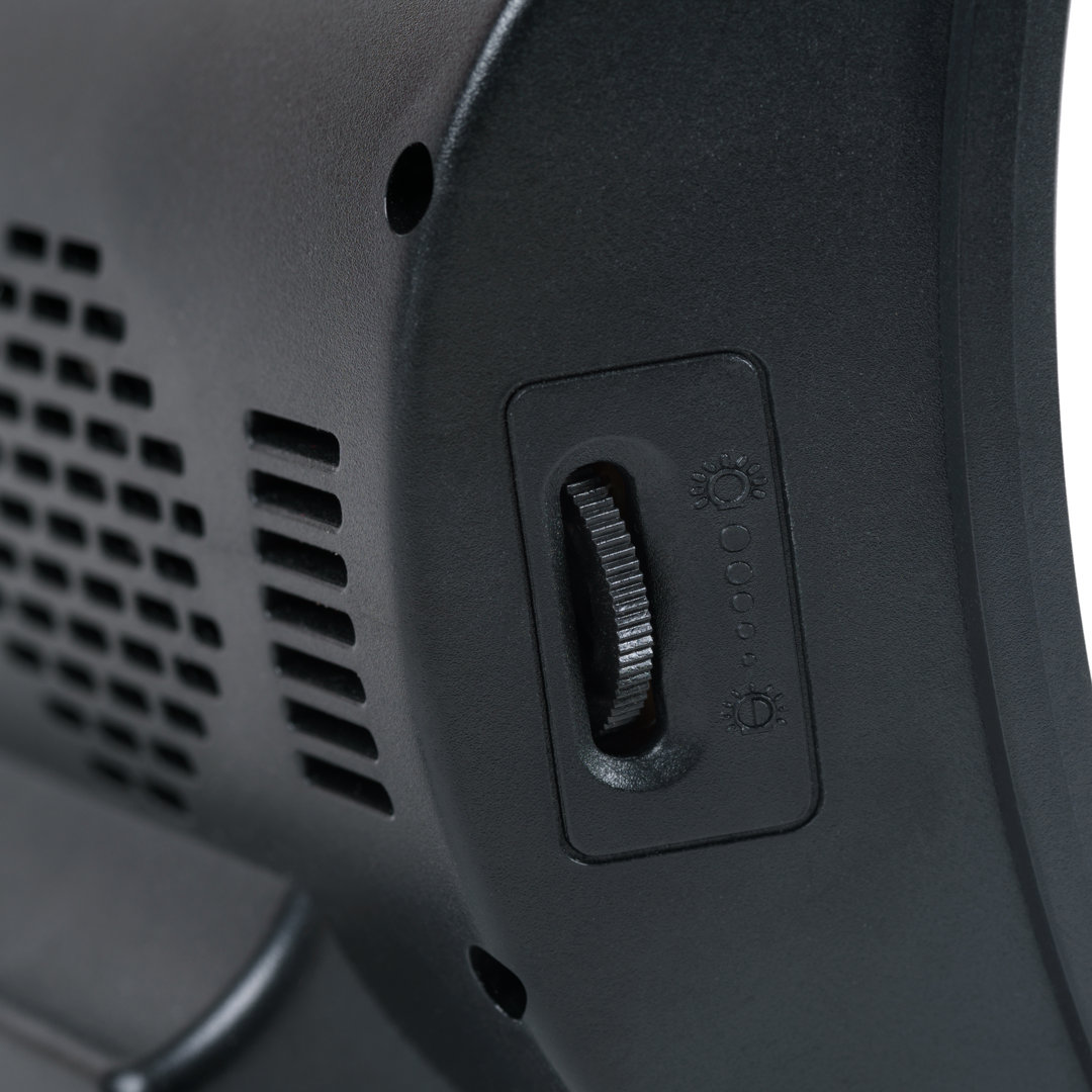 Digital Electric Tabletop Clock with Alarm in Black Orren Ellis