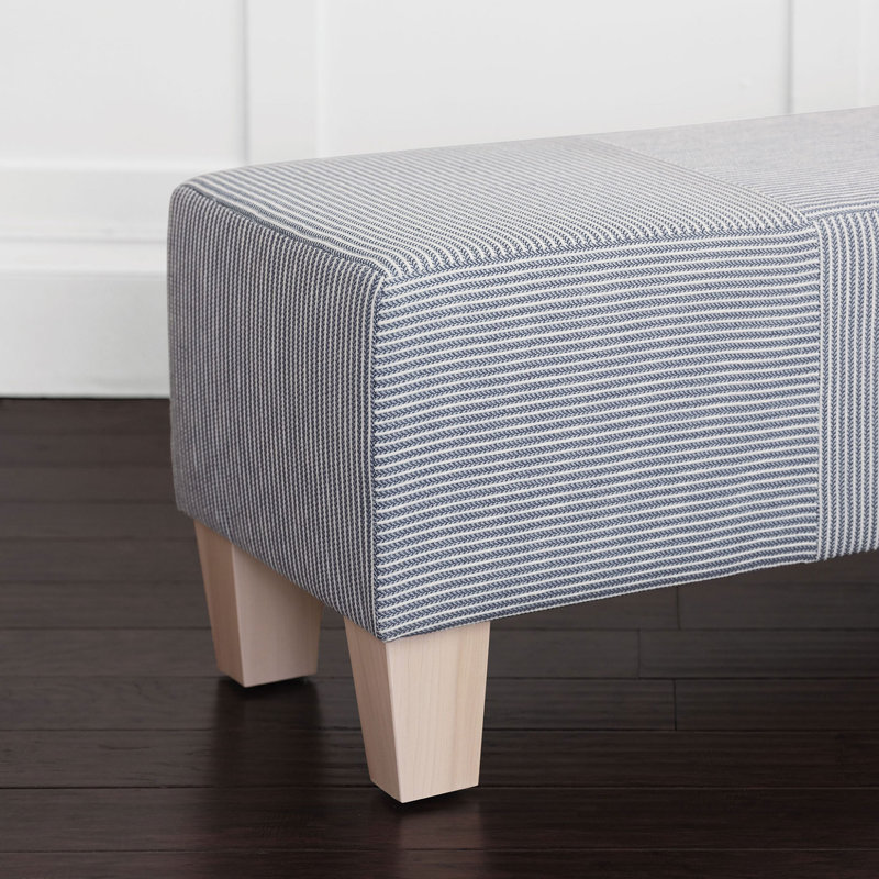 Beau Upholstered Bench, 18" H x 60" W x 17" D