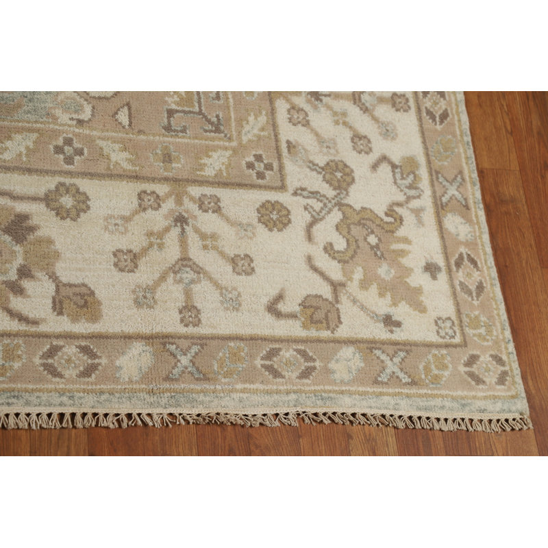 Tapis bleu turquoise clair Oushak 8 x 10