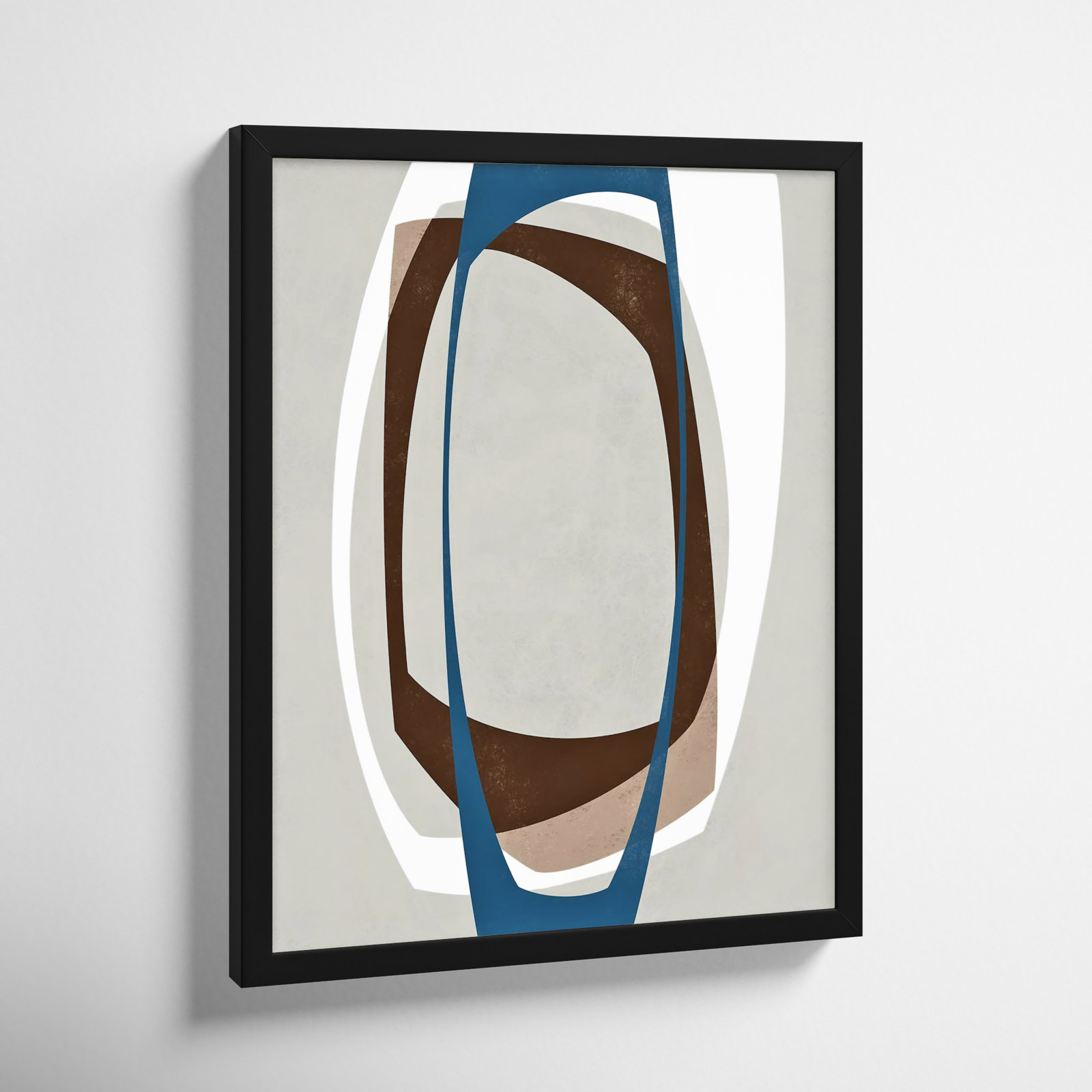 Orbit 1 Painting by Jacques Pilon, 20" H x 16" W, Black Framed