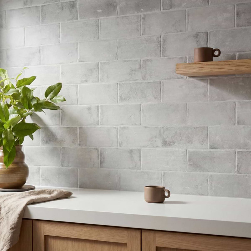 Parma Brick 4x8 Matte Terracotta Look Ceramic Wall Tile, Cotto
