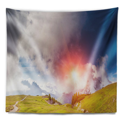 Tapisserie Cadini Di Misurina au coucher du soleil