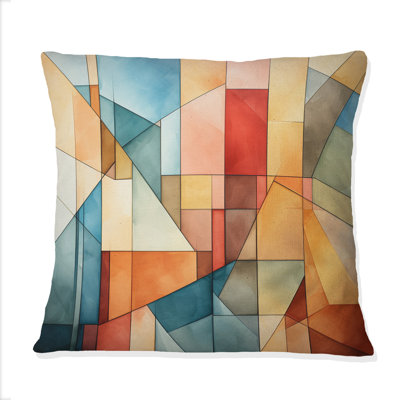 Coussin Cubism Experiment With Minimalist I - Cubism