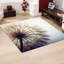 Tapis à motifs géométriques abstraits non tissés de type doux dans des tons neutres, idéal pour les décors contemporains-114335363