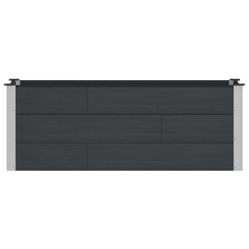 Planter, Black, 54cm H x 150cm W x 50cm D