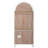 71" Tall Arched Display Cabinet With Glass Doors-175100306