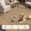 Tapis intérieur/extérieur géométrique beige/brun résistant aux UV-602335803