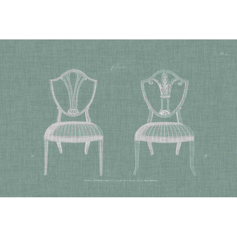 Chaises Hepple Blanc II, H 12 po x l 18 po