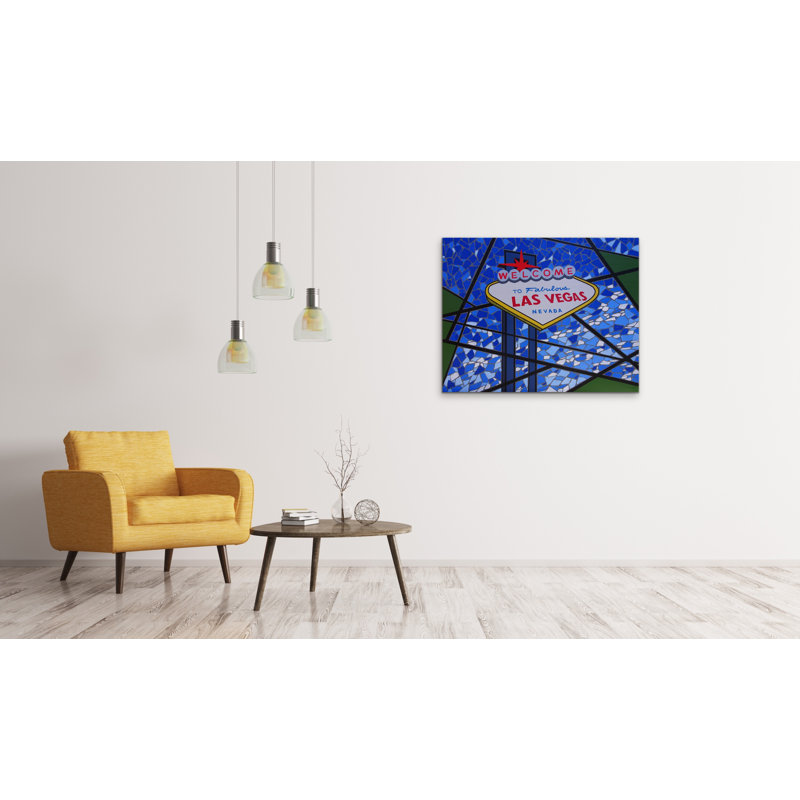 Welcome To Fabulous Las Vegas Painting by Eddie Bruckner