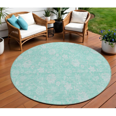 Tapis ivoire rond 8 po