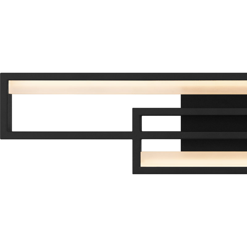 Jasia Integrated LED Bath Light with CCT Switch, Earth Black