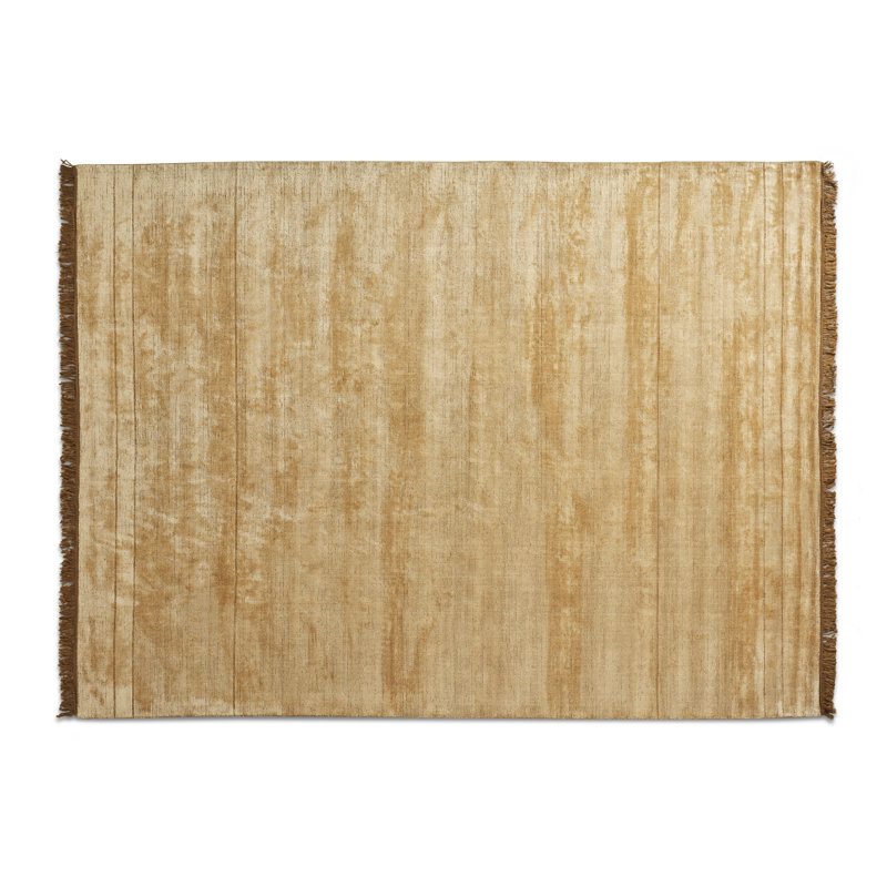 Fancy Area Rug in Gold/Brown, Rectangle 9' x 12'