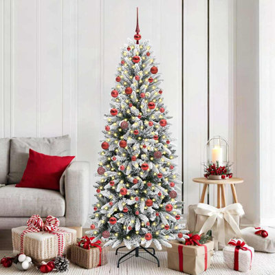 Artificial Christmas Tree with 300 LEDs White