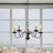 Analycia 5 - Light Steel Dimmable Classic / Traditional Chandelier