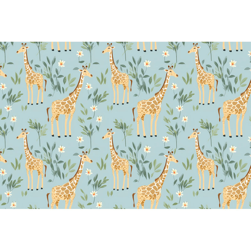 Literie girafe bleue, Grand édredon