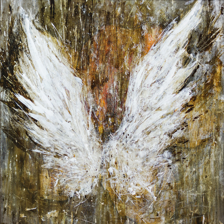 «Gentle Force» par Julian Spencer - mur de toile tendue, H 12 po x l 12 po x P 0,75 po