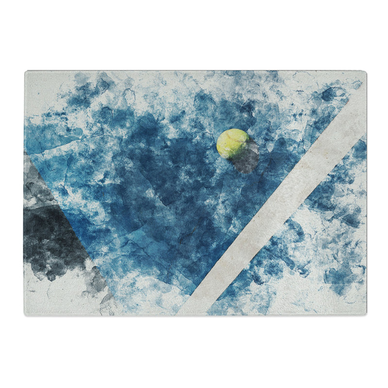 The Tennis Court Chopping Board, 28.5cm W x 39cm L