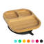 Tiny Dining - Divided Bamboo Suction Plate-121835438
