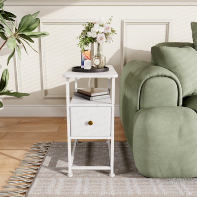 4 Legs Side Table with Built-In Outlets