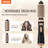Rotating Hair Dryer Brush Hot Air Styling Brush With 1.5" And 2" Head