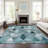 Darmstadt Washable Geometric Indoor / Outdoor Rug-2024814405