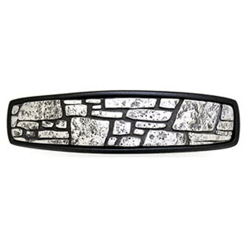 Modern Settings Arch Pull, Black / Satin Pewter