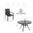 Patio Dining Set With Aluminum Frame Chairs-557731-557728