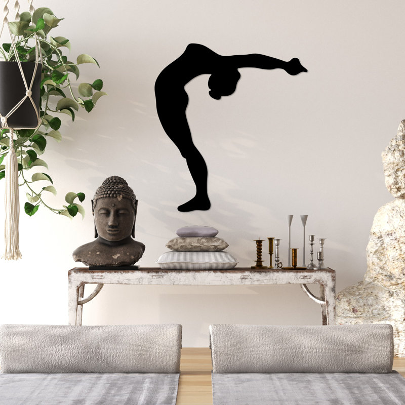 Elegant Decorative Metal Wall Accessory, Black Finish, 19.7 x 21.7 inches | 100% Metal, Thickness: 0.06 inches | Perfect for Home Decor, Living Room & Office, Stylish and Durable Design