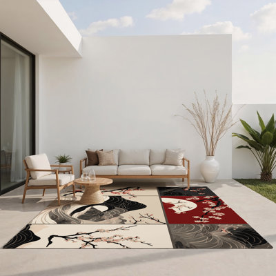 Tapis intérieur et extérieur Sunset Blossom