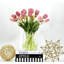 Tulipes artificielles Real Touch dans un vase en verre -1915121172