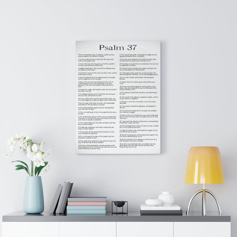 Vinyl Wall Decal Bible Verse Psalms Religion Interior Prayer