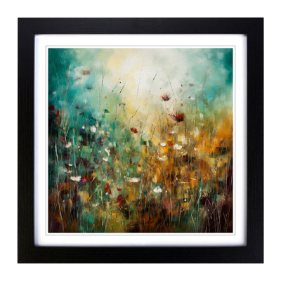 Meadow Abstract Art No.1 - Framed Print