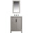 Elizabeth 24" Carrara White Marble Countertop Bath Vanitywith Mirror-1387599842