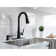 Pfister Barulli 1-Handle Pull-Down Matte Black Kitchen Faucet with Soap Dispenser