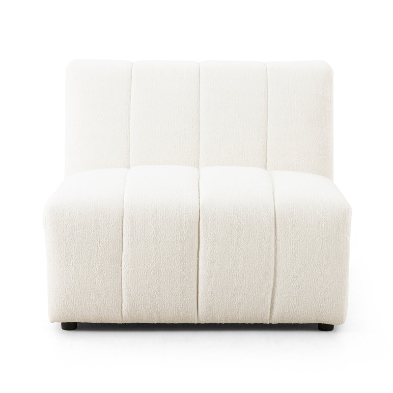 Grayson Langham 35" Wide Symmetrical Modular Seating Component, Fayette Cloud Polyester Blend