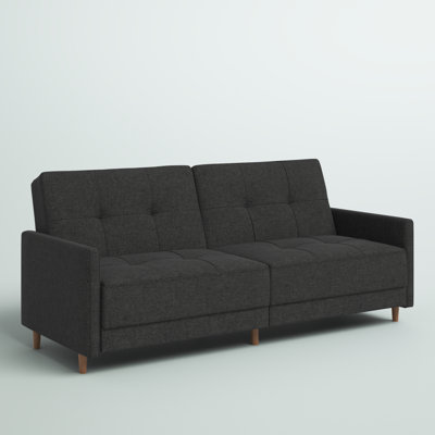 Besnard Twin 76'' Upholstered Convertible Sofa